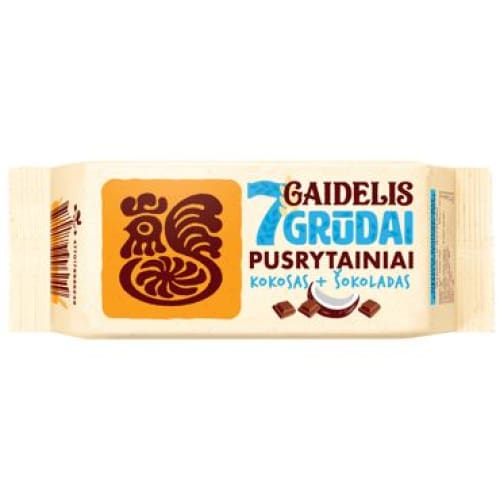 GAIDELIS 7 GRuDAI Cookies with Coconut& Chocolate Pieces 5.64 oz. (160 g.) - Pergale