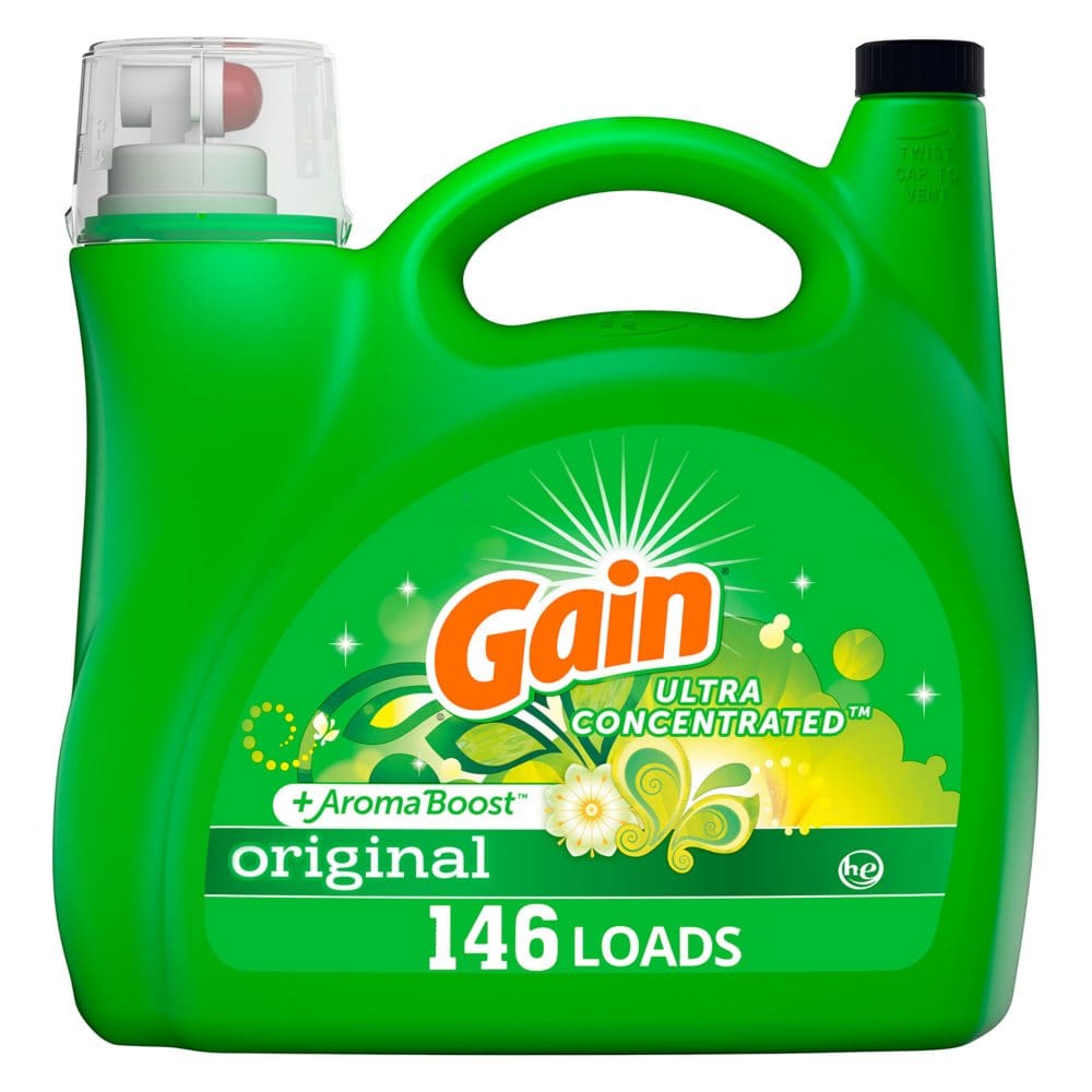Gain Ultra Concentrated + AromaBoost Liquid Laundry Detergent Original (146 loads 200 fl. oz.) - Laundry Supplies - Gain Ultra