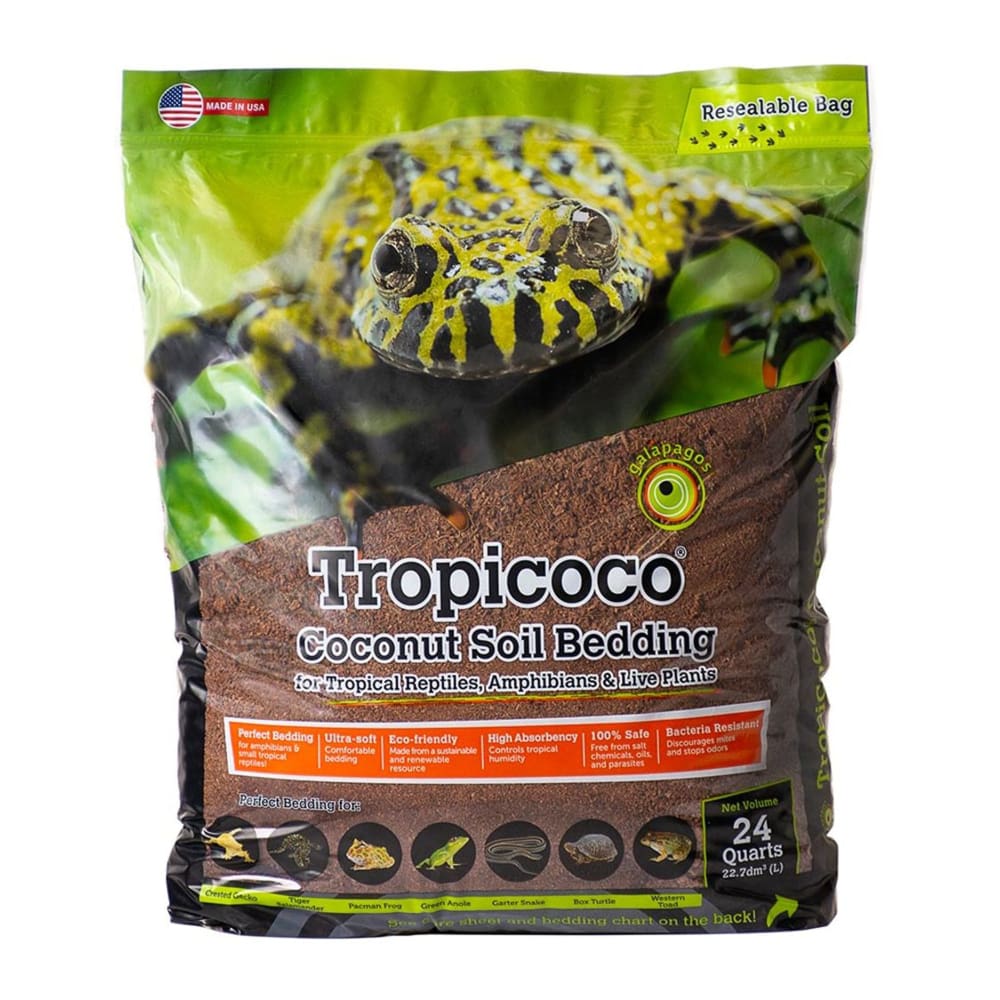 Galapagos Tropicoco Coconut Soil Bedding Substrate Bulk Brown 1ea-2.8Cf - Pet Supplies - Galapagos