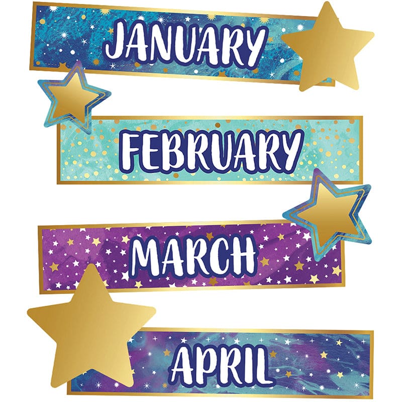 Galaxy Months Of The Yr Mini Bb St (Pack of 6) - Classroom Theme - Carson Dellosa Education