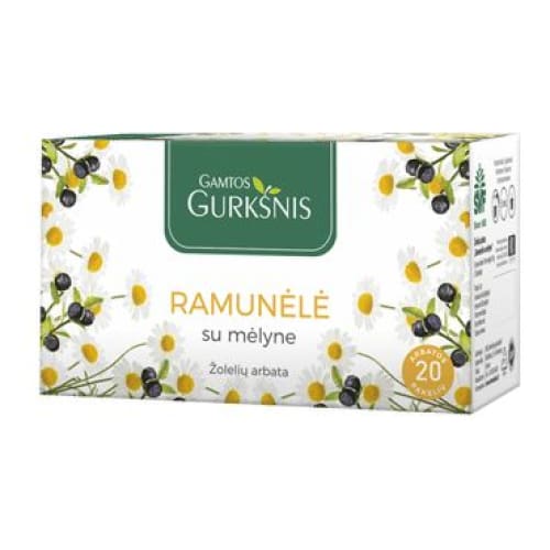 Gamtos Gurksnis Chamomile with Blueberries Tea 20 pcs. - Gamtos Gurksnis