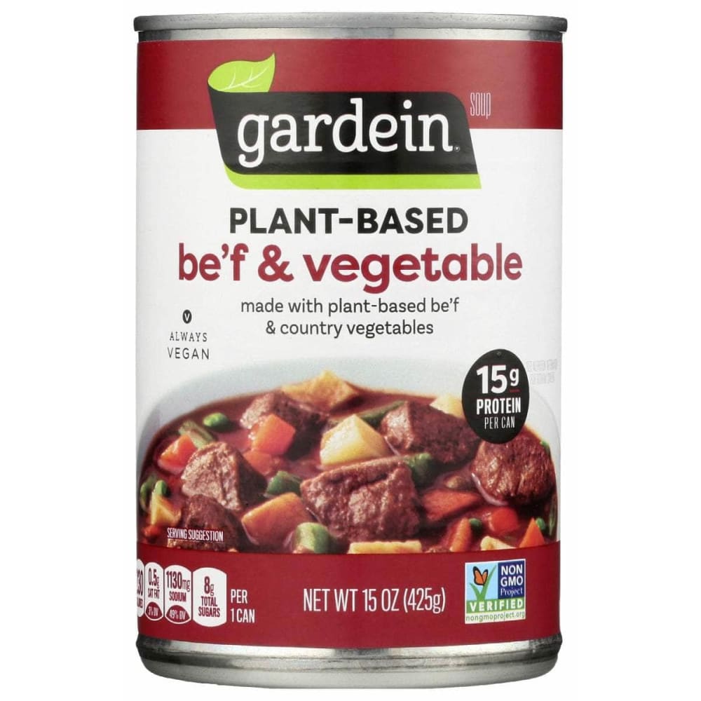 GARDEIN Grocery > Soups & Stocks GARDEIN: Soup Beef Vegetable, 15 oz