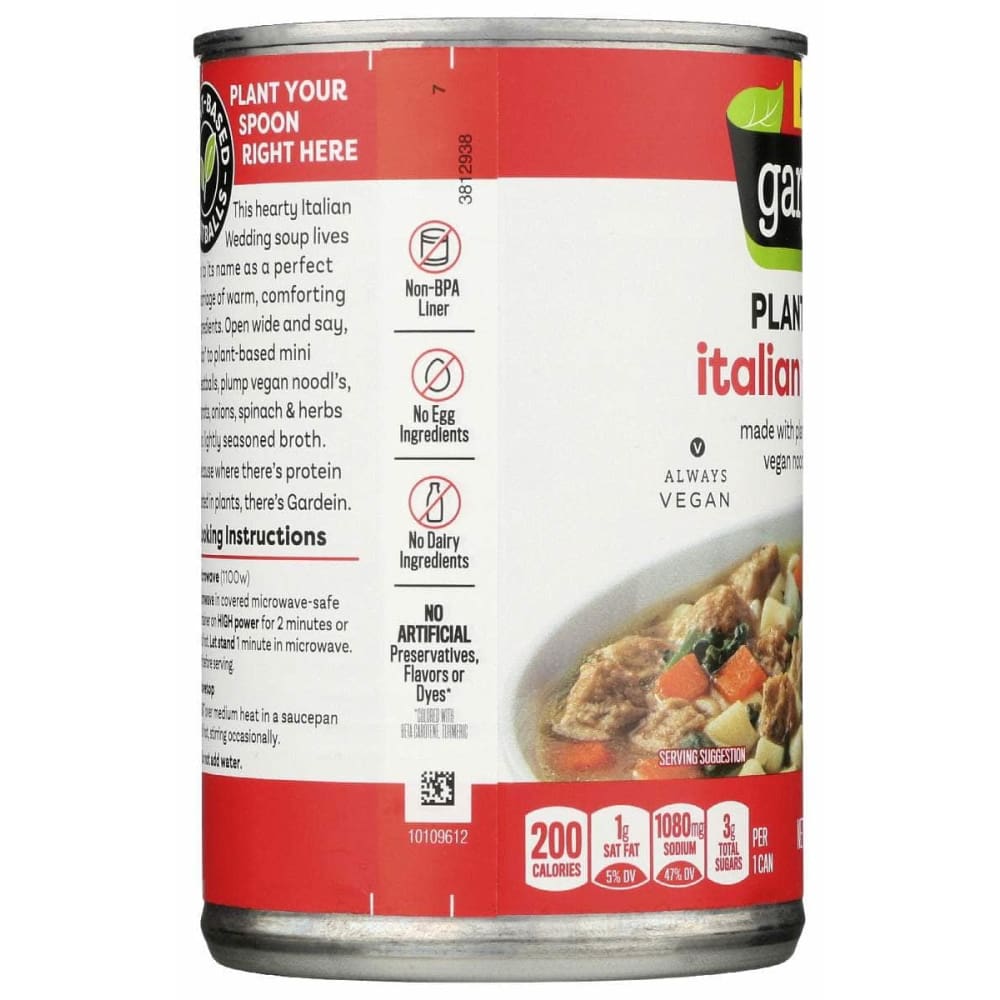 GARDEIN Grocery > Soups & Stocks GARDEIN: Soup Italian Wedding, 15 oz