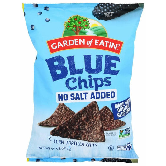 GARDEN OF EATIN Garden Of Eatin Blue Chips No Salt Added, 10 Oz