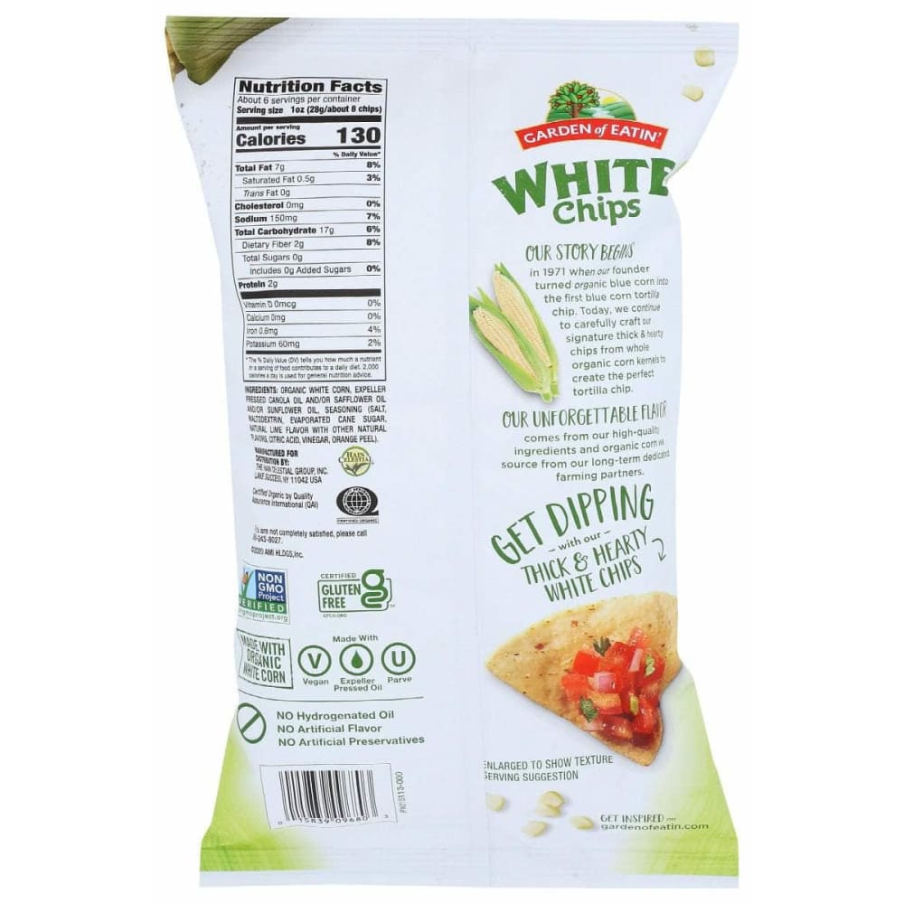 GARDEN OF EATIN Garden Of Eatin White Chips Touch Of Lime, 5.5 Oz