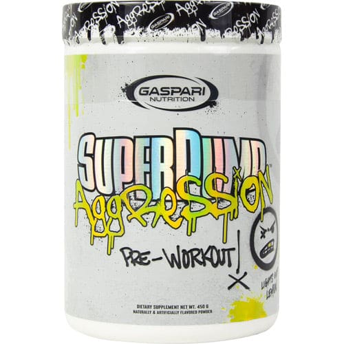 Gaspari Nutrition Superpump Aggression Lights Out Lemon 25 servings - Gaspari Nutrition