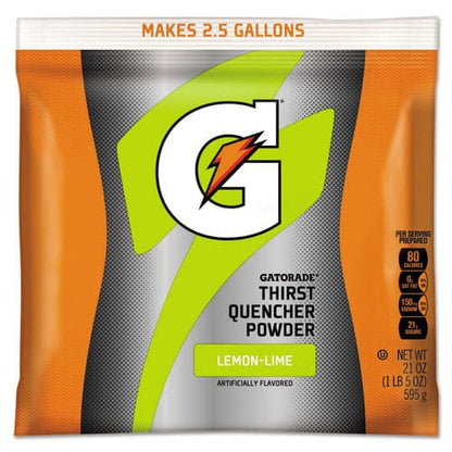 Gatorade Original Powdered Drink Mix Lemon-lime 21oz Packet 32/carton - Food Service - Gatorade®