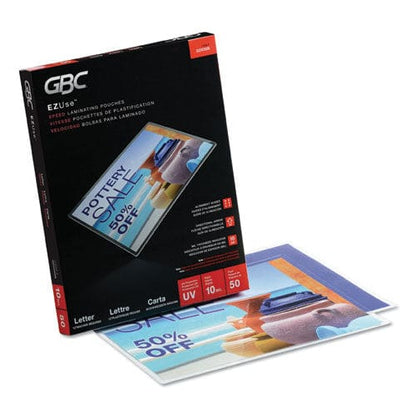 GBC Ezuse Thermal Laminating Pouches 10 Mil 9 X 11.5 Gloss Clear 50/box - Technology - GBC®