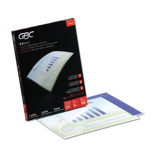 GBC Ezuse Thermal Laminating Pouches 3 Mil 9 X 11.5 Gloss Clear 100/box - Technology - GBC®