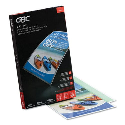 GBC Ezuse Thermal Laminating Pouches 5 Mil 9 X 14.5 Gloss Clear 100/box - Technology - GBC®