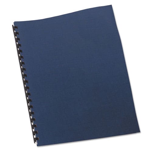 GBC Linen Textured Standard Presentation Covers For Binding Systems Navy 11 X 8.5 Unpunched 200/pack - Office - GBC®