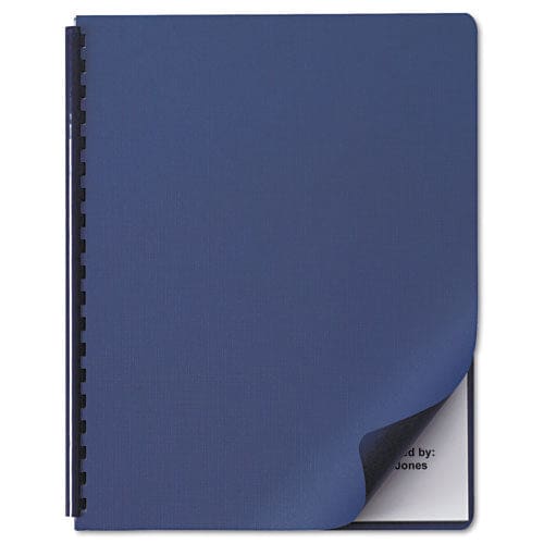GBC Linen Textured Standard Presentation Covers For Binding Systems Navy 11 X 8.5 Unpunched 200/pack - Office - GBC®