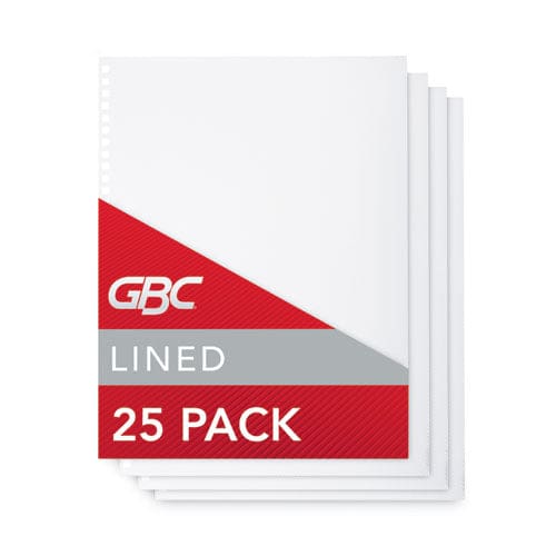 GBC Proclick Pre-punched Presentation Covers Clear Lined 11 X 8.5 Punched 25/pack - Office - GBC®