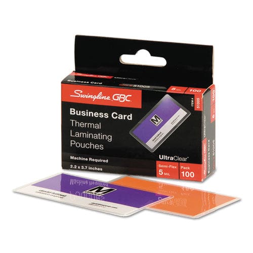 GBC Ultraclear Thermal Laminating Pouches 5 Mil 3.69 X 2.19 Gloss Clear 100/box - Technology - GBC®