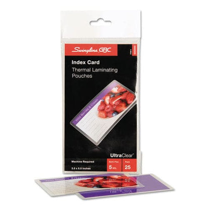 GBC Ultraclear Thermal Laminating Pouches 5 Mil 5.5 X 3.5 Gloss Clear 25/pack - Technology - GBC®
