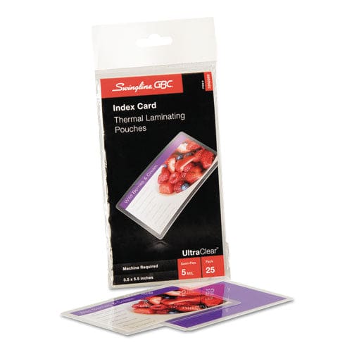 GBC Ultraclear Thermal Laminating Pouches 5 Mil 5.5 X 3.5 Gloss Clear 25/pack - Technology - GBC®