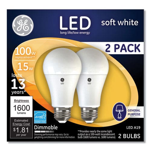 GE 100w Led Bulbs A19 15 W Soft White 2/pack - Technology - GE