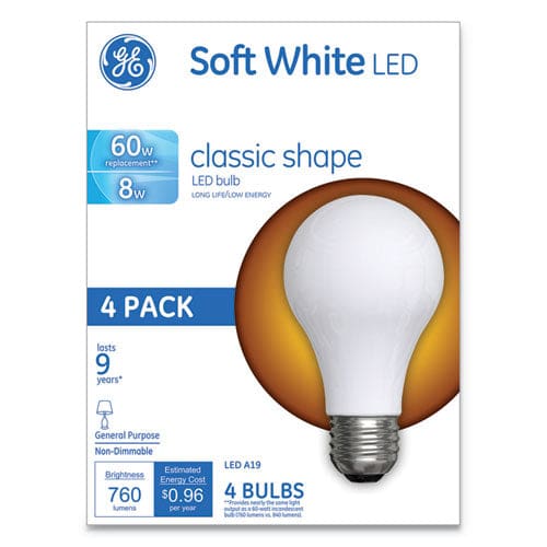 GE Classic Led Soft White Non-dim A19 Light Bulb 8 W 4/pack - Technology - GE