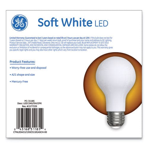 GE Classic Led Soft White Non-dim A21 13 W 2/pack - Technology - GE