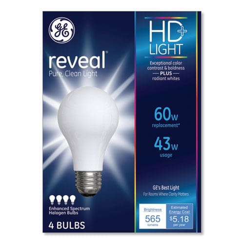 GE Reveal A19 Light Bulb 43 W 4/pack - Technology - GE