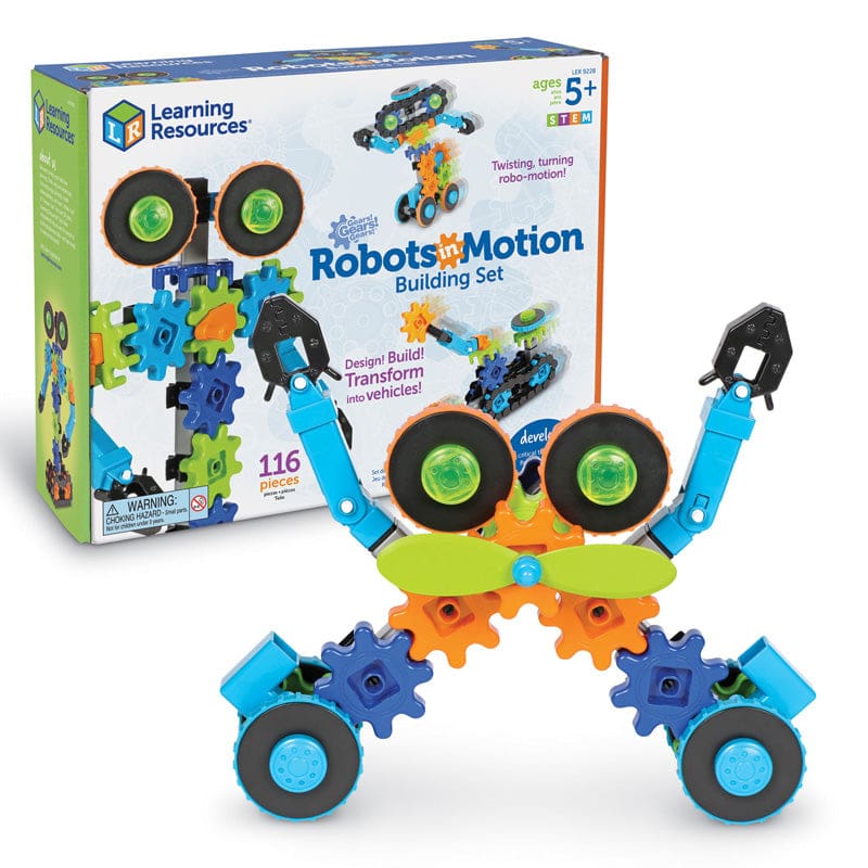 Gears Gears Gears Robots In Motion - Blocks & Construction Play - Learning Resources