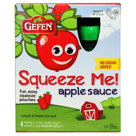 GEFEN GEFEN Applesauce Pouch Unswtnd, 4 pk