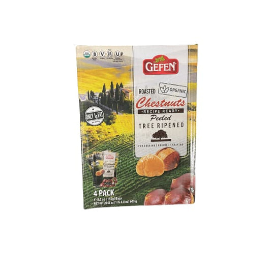 Gefen Gefen Roasted Organic Chestnuts Peeled Tree Ripened , 4 x 5.2 oz.