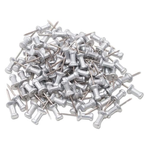 GEM Aluminum Head Push Pins Aluminum Silver 0.38 100/box - School Supplies - GEM®