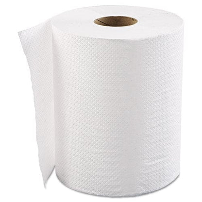 GEN Hardwound Roll Towels 1-ply 8 X 600 Ft White 12 Rolls/carton - Janitorial & Sanitation - GEN