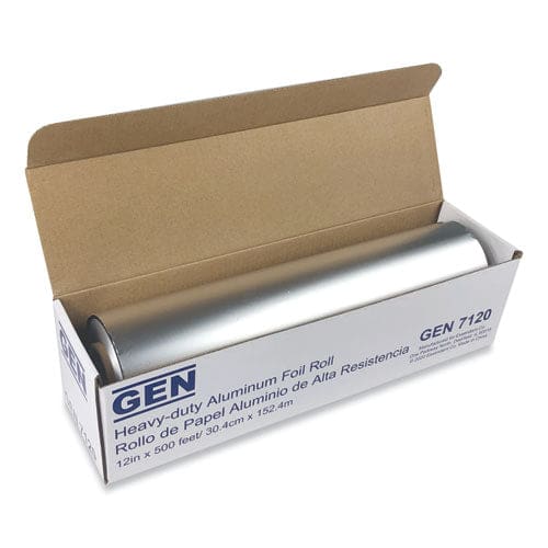 GEN Heavy-duty Aluminum Foil Roll 12 X 500 Ft 6/carton - Food Service - GEN
