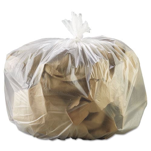 GEN High Density Can Liners 33 Gal 13 Microns 33 X 39 Natural 25 Bags/roll 10 Rolls/carton - Janitorial & Sanitation - GEN