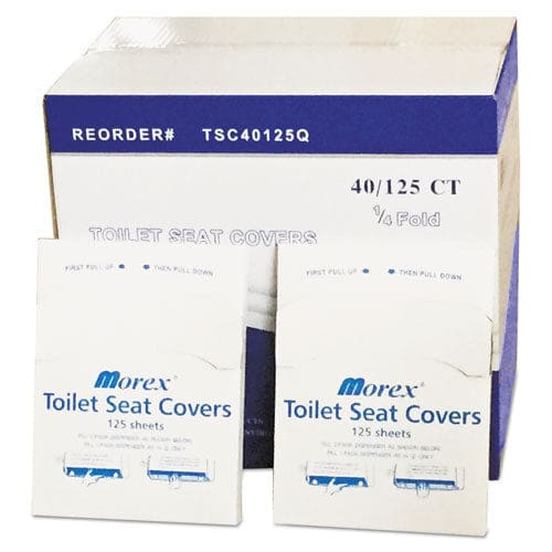 GEN Quarter-fold Toilet Seat Covers 14.5 X 16.5 White 5,000/carton - Janitorial & Sanitation - GEN