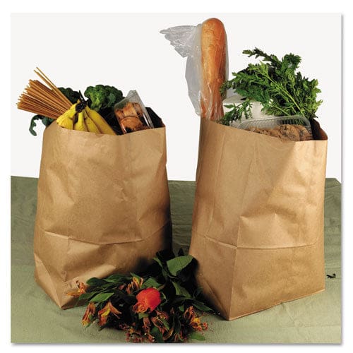 General Grocery Paper Bags 40 Lb Capacity 1/6 Bbl 12 X 7 X 17 Kraft 400 Bags - Food Service - General