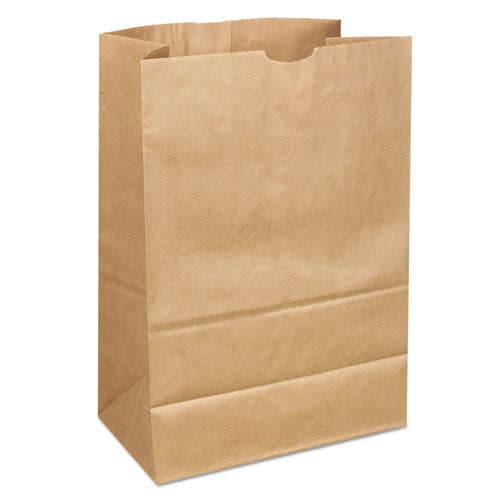 General Grocery Paper Bags Attached Handle 30 Lb Capacity 1/6 Bbl 12 X 7 X 17 Kraft 300 Bags - Food Service - General