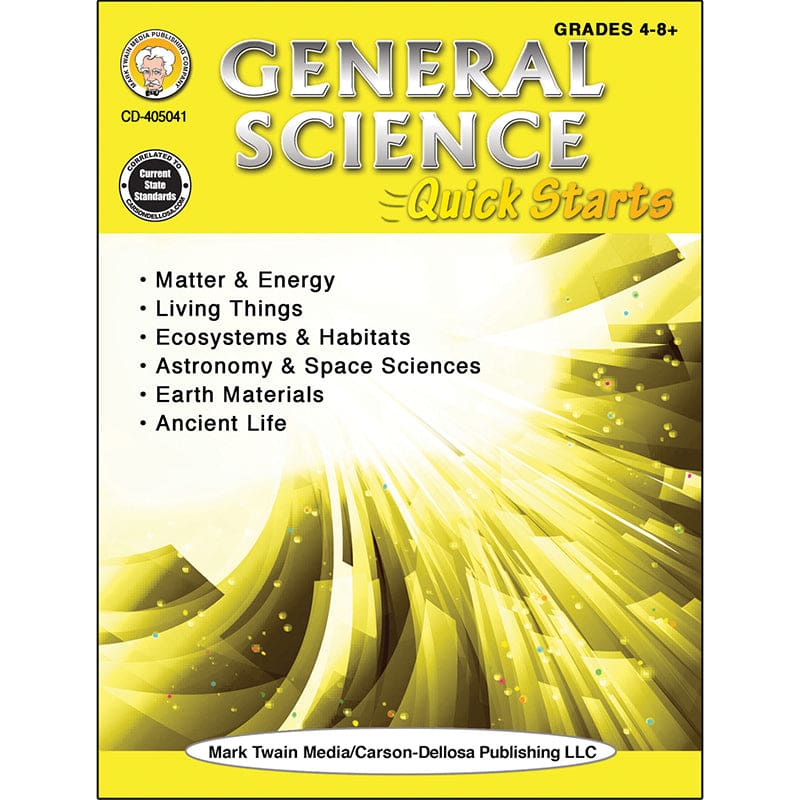 General Science Quick Starts Workbk (Pack of 6) - Activity Books & Kits - Carson Dellosa Education