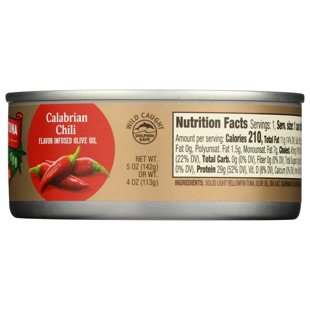 GENOVA: Tuna Yellowfin Cal Chili Olive Oil 5 oz - Grocery > Pantry > Meat Poultry & Seafood - GENOVA