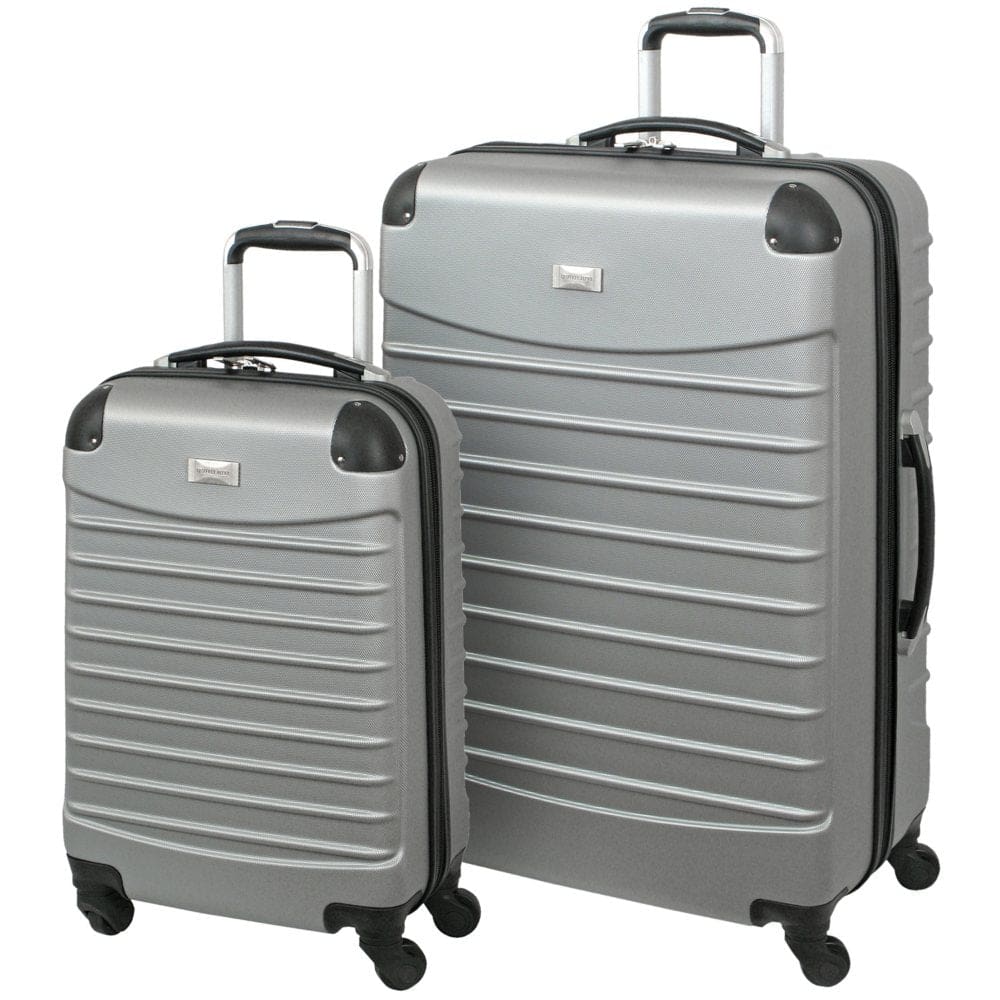 Geoffrey Beene Light Weight 2-Pc. Hardside Luggage Set (Silver Gray) - Luggage & Travel Accessories - Geoffrey Beene