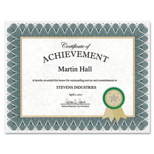 Geographics Certificate Kit 8.5 X 11 Blue Spiral With Blue Border - Office - Geographics®