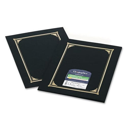 Geographics Certificate/document Cover 12.5 X 9.75 Black 6/pack - Office - Geographics®