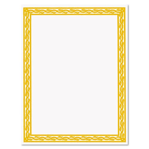 Geographics Parchment Paper Certificates 8.5 X 11 Optima Green With White Border 25/pack - Office - Geographics®