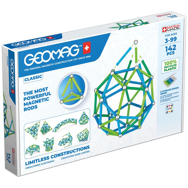 Geomag Green Line Colors 142 Pieces - Blocks & Construction Play - Geomagworld Usa Inc
