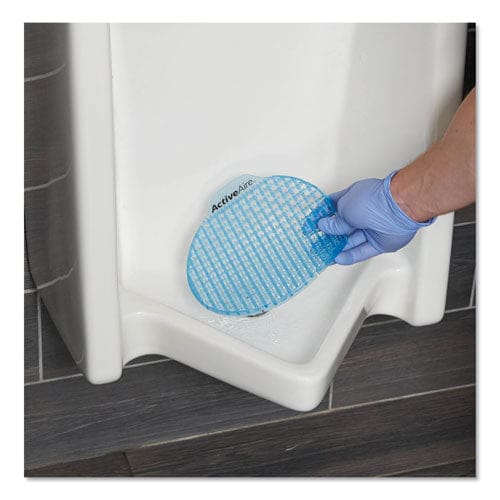 Georgia Pacific Professional Activeaire Deodorizer Urinal Screen With Side Tab Coastal Breeze Scent Blue 12/carton - Janitorial & Sanitation