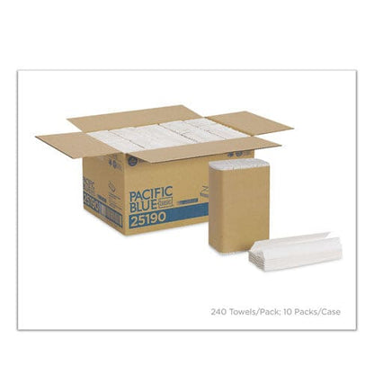 Georgia Pacific Professional Pacific Blue Basic C-fold Paper Towel 10.1 X 12.7 White 240/pack 10 Packs/carton - Janitorial & Sanitation -