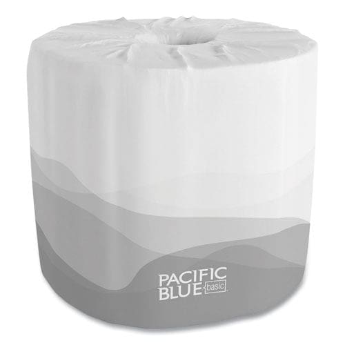 Georgia Pacific Professional Pacific Blue Basic Embossed Bathroom Tissue Septic Safe 1-ply White 550/roll 80 Rolls/carton - Janitorial &