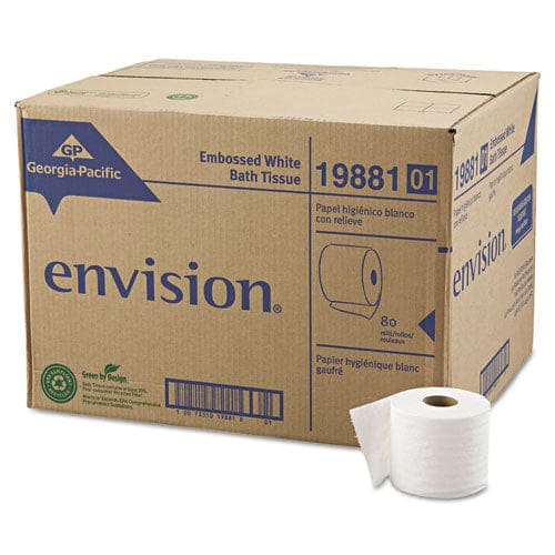 Georgia Pacific Professional Pacific Blue Basic Embossed Bathroom Tissue Septic Safe 1-ply White 550/roll 80 Rolls/carton - Janitorial &
