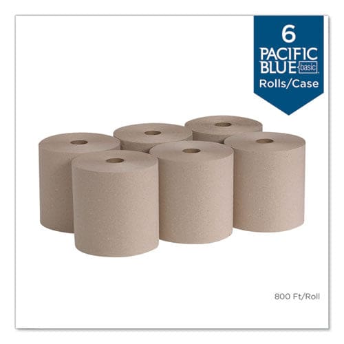 Georgia Pacific Professional Pacific Blue Basic Nonperforated Paper Towels 7.78 X 800 Ft Brown 6 Rolls/carton - Janitorial & Sanitation -