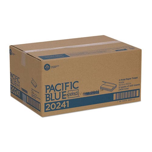 Georgia Pacific Professional Pacific Blue Select C-fold Paper Towel 10.1 X 10.1 White 200/pack 12 Packs/carton - Janitorial & Sanitation -
