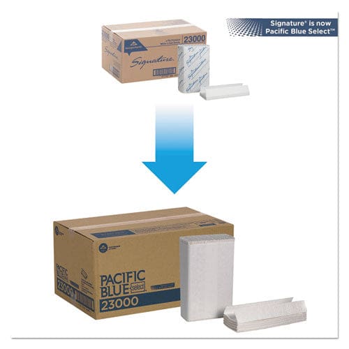 Georgia Pacific Professional Pacific Blue Select C-fold Paper Towels 2-ply 10.1 X 12.7 White 120/pack 12 Packs/carton - Janitorial &