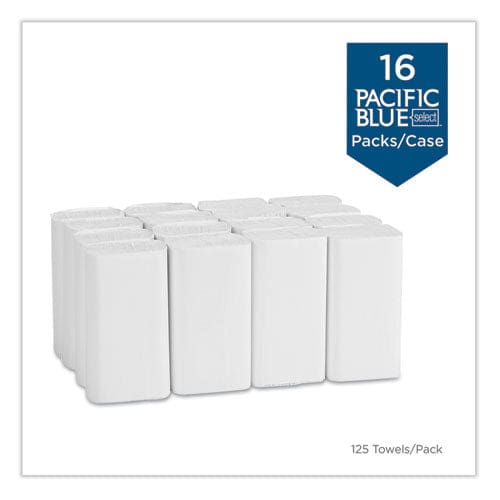 Georgia Pacific Professional Blue Select Multi-fold 2 Ply Paper Towel 9.2 X 9.4 White 125/pack 16 Packs/carton - Janitorial & Sanitation -