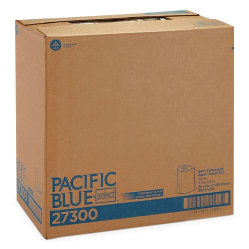 Georgia Pacific Professional Pacific Blue Select Two-ply Perforated Paper Kitchen Roll Towels 2-ply 11 X 8.8 White 100/roll 30 Rolls/carton